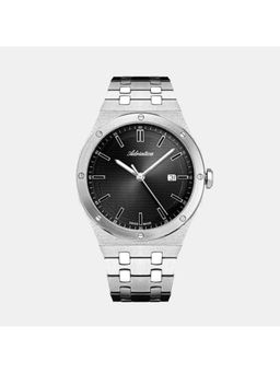 Adriatica - Black Stainless Steel Analog Watch (A8337.5114Q) (M)