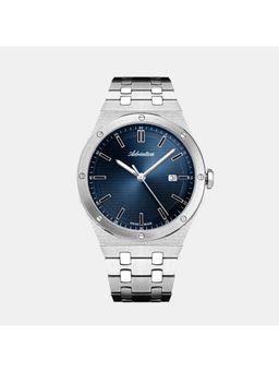 Adriatica - Blue Stainless Steel Analog Watch (A8337.5115Q) (M)
