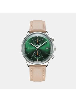 Oblik - Green Leather Analog Watch (Vertu-Green) (M)