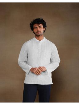 Fabindia - White Cotton Abstract Shirt