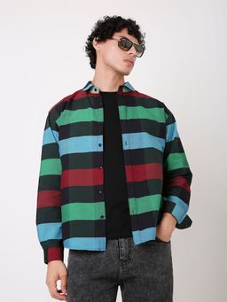 BLNK - Black Linen Blend Checks Shirt