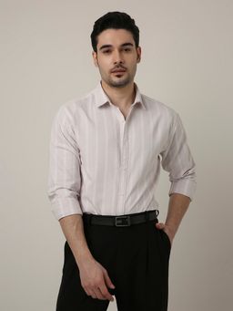 BLNK - Lavender Cotton Stripes Shirt