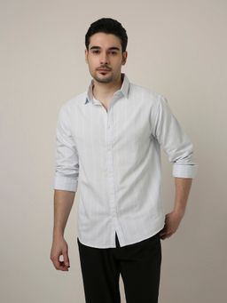 BLNK - Blue Cotton Stripes Shirt