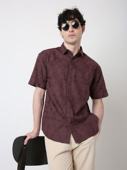 BLNK - Pink Cotton Textured Shirt