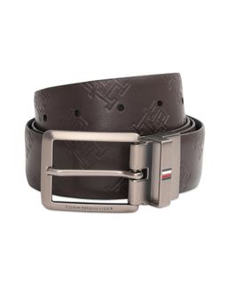 Tommy Hilfiger - Men Jekyll Leather Reversible Belt - Brown & Navy Blue