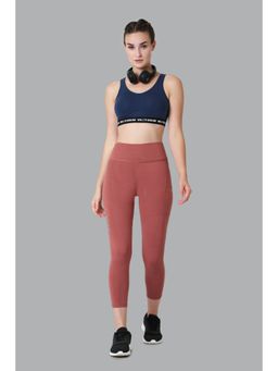 Van Heusen Woman Lingerie and Athleisure - Van Heusen Proactive Women Snug Fit & High Stretch Yoga Capri - Rosewood