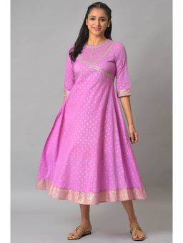 Aurelia - Purple Ornamented Ethnic Dress