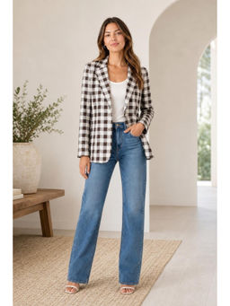 Cider - Checkered Casual Blazer