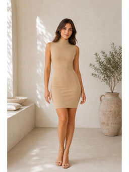 Cider - High Neck Mini Dress
