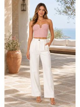 Cider - U Ring Knit Crop Tube Top
