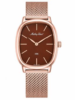 Mathey-Tissot - Martin Stainless Steel Brown Dial Watch For Women -D7919PM (Medium)