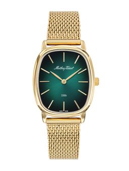 Mathey-Tissot - Martin Stainless Steel Teal Dial Watch For Women -D7919PV (Medium)