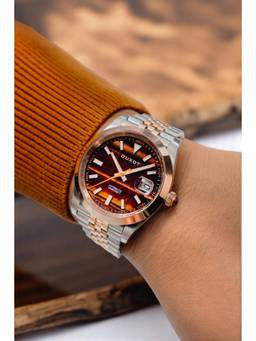 Duxot - Vezeto Stainless Steel Brown Dial Watch For Men -DX-2061-HH (Medium)