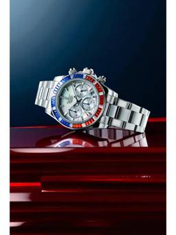 Duxot - Accelero Rainbow Stainless Steel White Dial Watch For Men -DX-2064-11 (Medium)