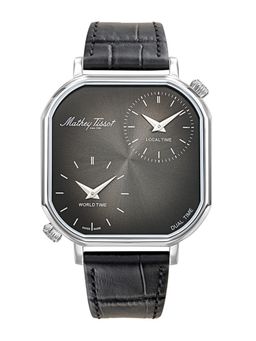 Mathey-Tissot - Monsoon Dual-Time Stainless Steel Black Dial Watch For Men -H7917DTALN (Medium)