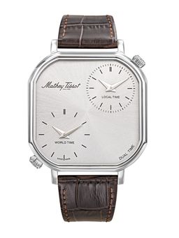 Mathey-Tissot - Monsoon Dual-Time Stainless Steel Silver Dial Watch For Men -H7917DTALS (Medium)