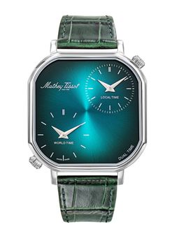 Mathey-Tissot - Monsoon Dual-Time Stainless Steel Green Dial Watch For Men -H7917DTALV (Medium)