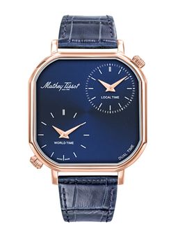 Mathey-Tissot - Monsoon Dual-Time Stainless Steel Blue Dial Watch For Men -H7917DTRLBU (Medium)