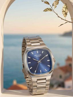Sonata - Poze 9.2 Alloy Blue Dial Watch For Men -SP70112SM01W (Medium)