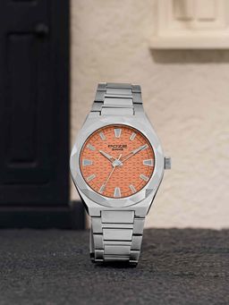 Sonata - Poze 9.2 Alloy Orange Dial Watch For Men -SP70113SM01W (Medium)