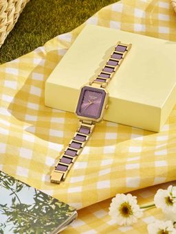 Sonata - Poze 9.2 Alloy Purple Dial Watch For Women -SP80129KD03W (Medium)