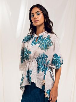 SRJANA - Printed Top - Grey