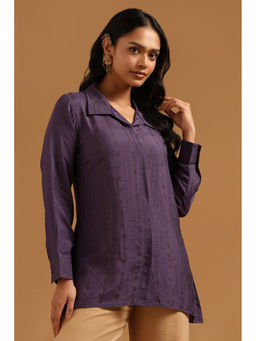 Soch - Purple Embellished/Sequined Regular Tunic