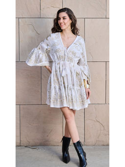 CINCIN Fashion - White Willow Mini Dress