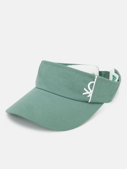 United Colors of Benetton - Solid Benetton Printed Logo Visor Cap
