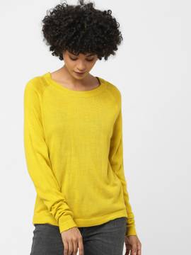 ONLY Sweater : Buy ONLY Women Solid Yellow Sweater Online | Nykaa Fashion