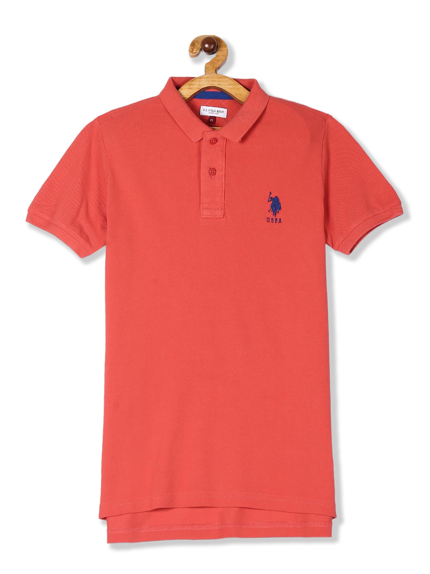 Buy U.S. Polo Assn. Red Solid T-shirt 