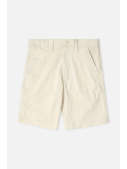 Allen Solly - Boys Beige Solid Shorts