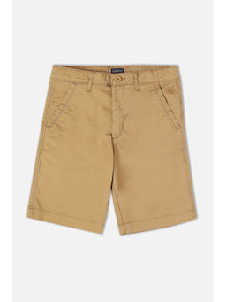 Allen Solly - Boys Khaki Solid Shorts