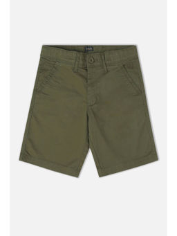 Allen Solly - Boys Olive Solid Shorts