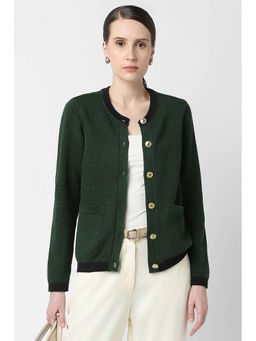 Van Heusen - Women's Green Woven Sweater