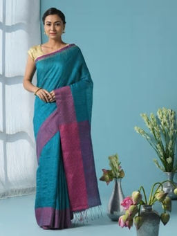 Fabindia - Silk Matka Woven Sari