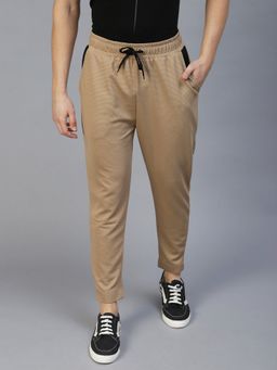 RIGO - Men Beige Poly Corduroy Jogger