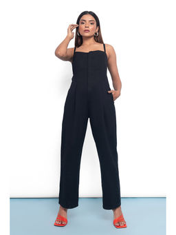 FREAKINS - Black Relaxed Jumpsuit