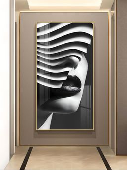 The Next Decor - Facade of Harmony Glass Finish Vertical Wall Art
