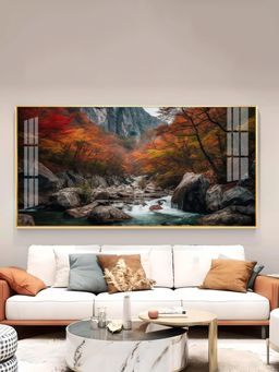 The Next Decor - Valley of Colors Glass Finish Horizontal Wall Art