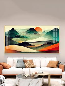 The Next Decor - Dunes And Sunlit Glass Finish Horizontal Wall Art