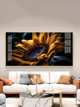 The Next Decor - Dew Drop Petals Glass Finish Horizontal Wall Art