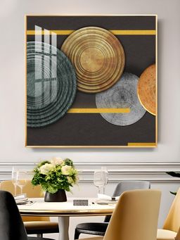 The Next Decor - Modern Opulence Glass Finish Square Wall Art