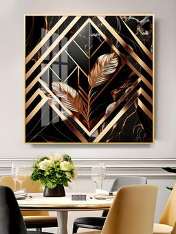 The Next Decor - Majestic Fusion Glass Finish Square Wall Art