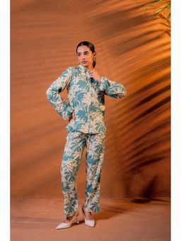 Juniper - Women Blue Floral Printed Co-Ord Set
