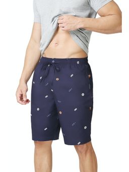 Van Heusen Innerwear - Athleisure Men Soft Suede Touch & Allover Print Lounge Shorts - ASP-18