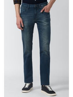 Van Heusen - Men Blue Mid Wash Slim Fit Jeans