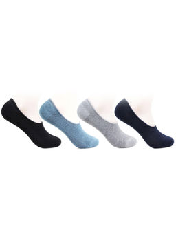 Bonjour - Mens Multicoloured Cotton Loafer Socks (Pack of 4)