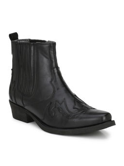 Delize - Stripes White Chelsea Boots