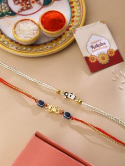 VIRAASI - Astronaut Rakhi Set of 2 Kids Rakhi for Brother with Roli Chawal & Card